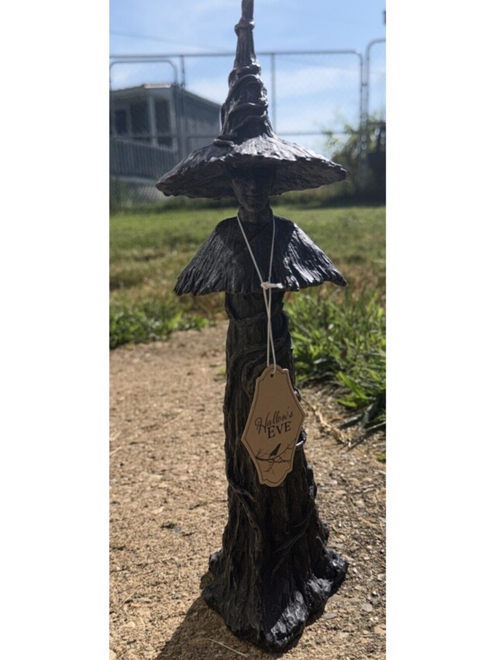 2026 viral Hallow's Eve bark Textured Tree Witch 14" Statue/Figure NWT